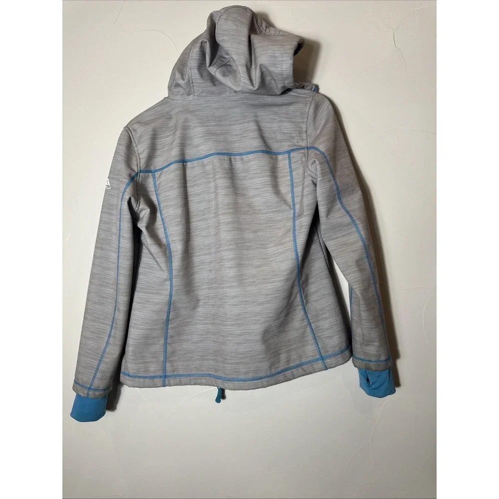 Snozu Coat Jacket‎ Kid's Boy's Sz L 14/16 Blue Fleece Lining Front Zip Gray